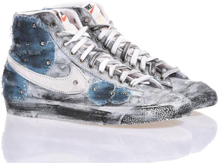 Nike Aangepaste Lichtblauw Wit Zwart Sneakers Multicolor Heren