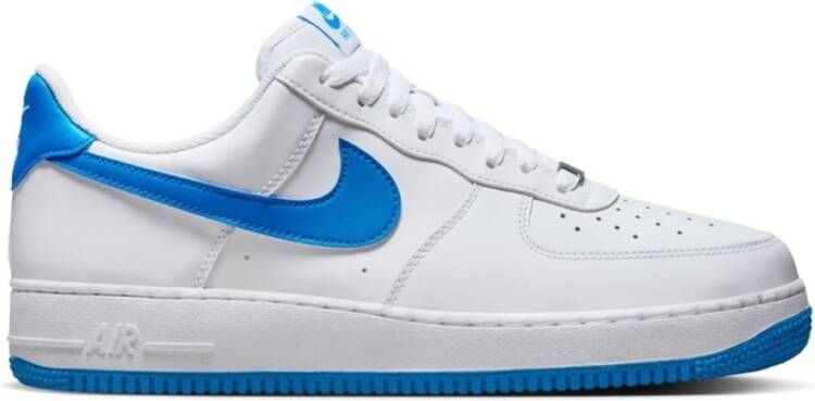 Nike Herenschoen Air Force 1 07 White White Photo Blue Heren White White Photo Blue Schoenen