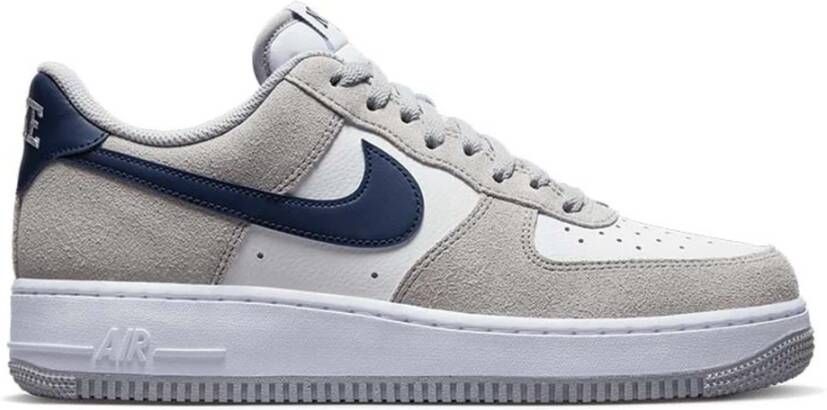 Nike Air Force 1 '07 Basketball Schoenen light smoke grey midnight navy white maat: 47.5 beschikbare maaten:41 42 44.5 45 46 47.5