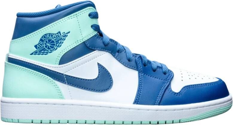 Nike Air Jordan 1 Mid Mystic Navy Mint Foam Blauw Heren