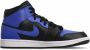 Jordan 1 Mid Heren Schoenen Black Leer Foot Locker - Thumbnail 4