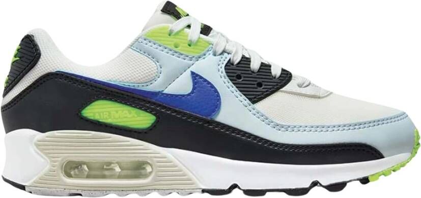 Nike Air Max 90 Lage Sneaker Blauw Wit Multicolor Dames