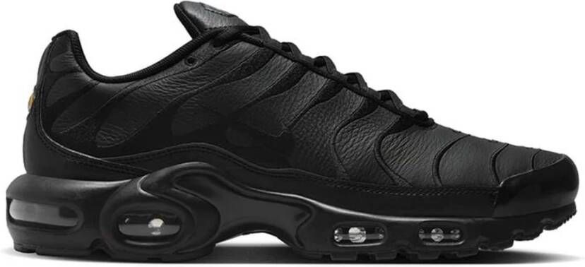 Nike Zwarte Leren Herenschoenen Black Heren