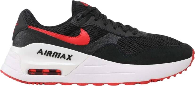 Nike Air Max System Sneakers Zwart Rood Wit