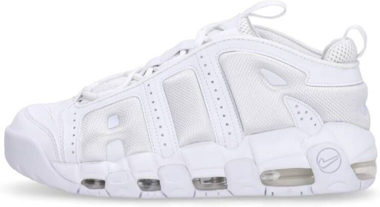 Nike Air More Uptempo Low Witte Sneakers White Heren