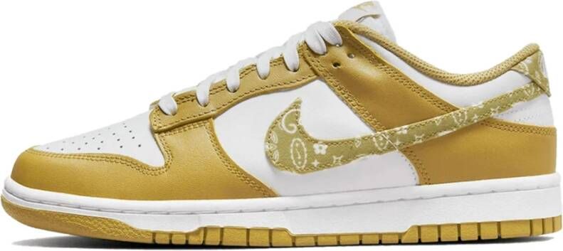 Nike Barley Paisley Dunk Low Stijlvolle en veelzijdige sneakers Yellow Dames