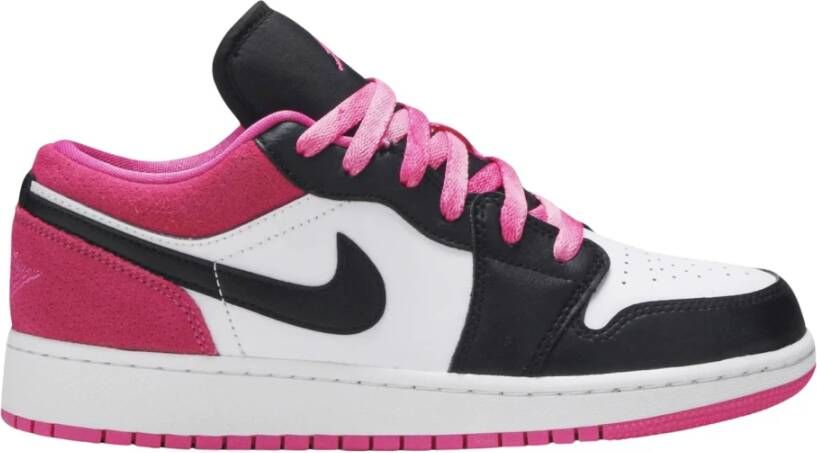 Nike Beperkte Editie Air Jordan 1 Low Zwart Actief Fuchsia Multicolor Heren