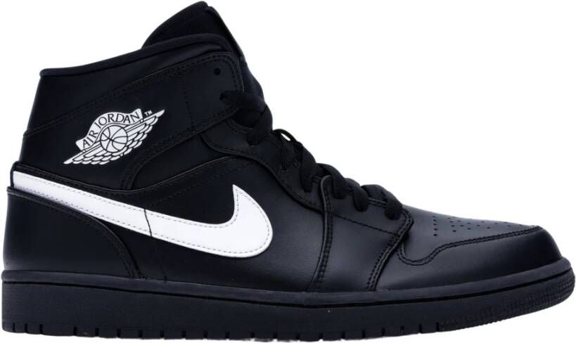 Nike Beperkte Editie Air Jordan 1 Mid Black Heren