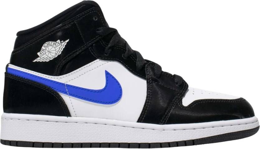 Nike Beperkte Editie Air Jordan 1 Mid Zwart Racer Blauw Black Heren