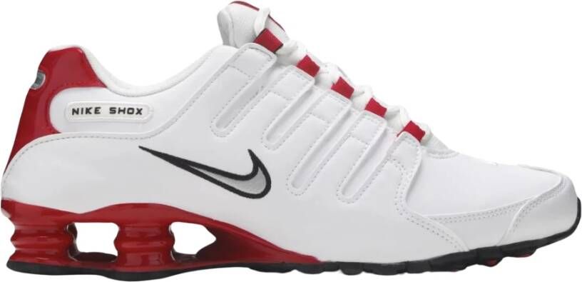 Nike Beperkte Editie Shox NZ Wit Universiteit Rood White Heren