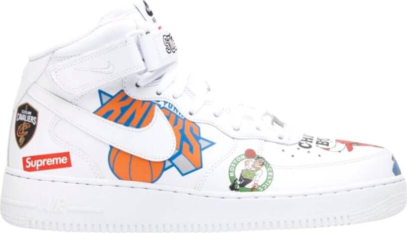 Nike Beperkte Editie Supreme NBA Witte Schoenen White Heren