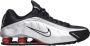 Nike Beperkte Editie Zwart Metallic Zilver Shox R4 Black Heren - Thumbnail 1