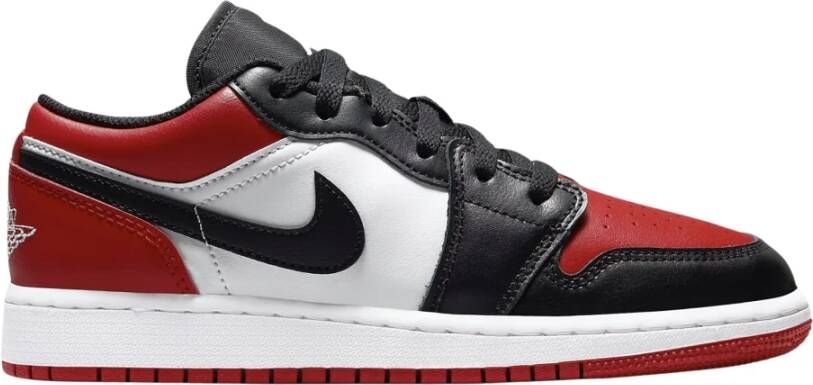 Nike Beperkte oplage Air Jordan 1 Low Bred Toe Multicolor Dames