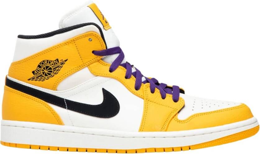 Nike Beperkte oplage Air Jordan 1 Mid Lakers Multicolor Heren