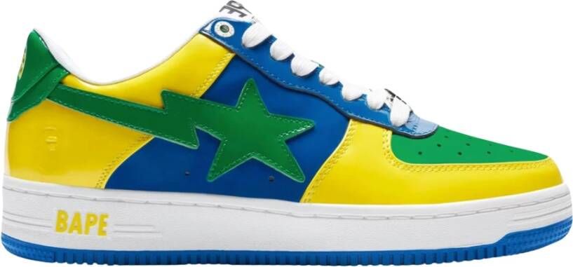 Nike Beperkte oplage Bape Sta Blauw Geel Multicolor Heren