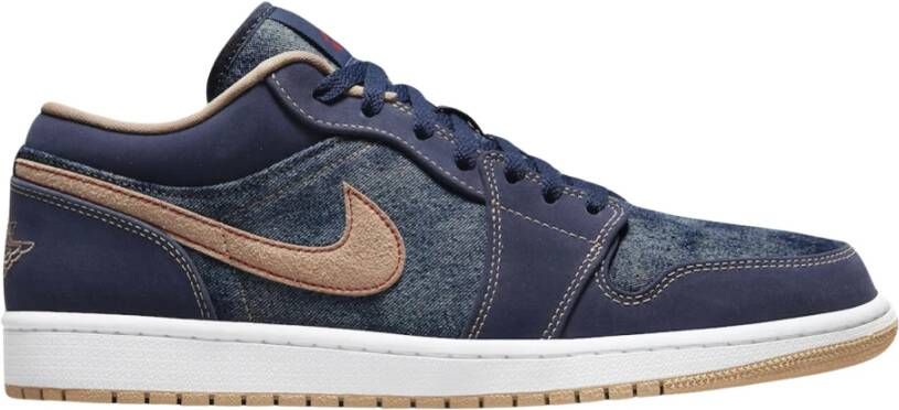 Nike Beperkte oplage Denim Air Jordan 1 Low SE Blue Heren