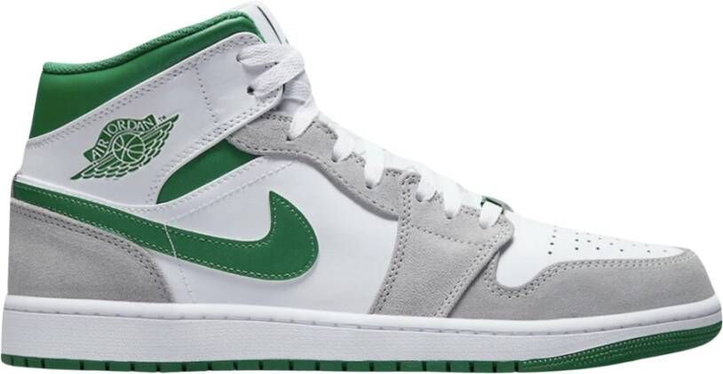 Nike Beperkte Oplage Grijs Groen Air Jordan 1 Mid Multicolor Heren