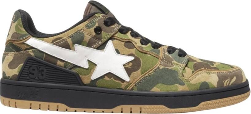 Nike Beperkte Oplage Groene Camo Skate Schoenen Multicolor Heren