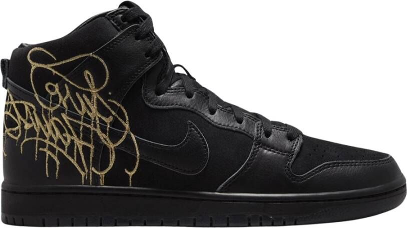 Nike Beperkte oplage High Faust Zwart Goud Black Heren