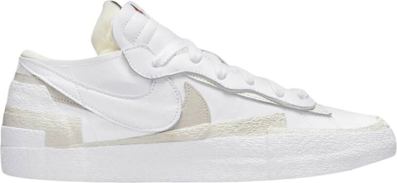 Nike Beperkte oplage Laag Sacai Wit Patent White Heren