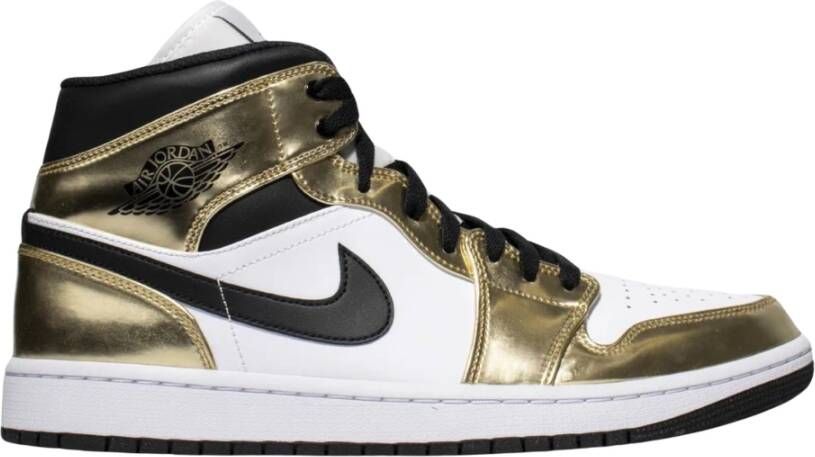 Nike Beperkte oplage Metallic Gold Air Jordan 1 Mid Yellow Dames