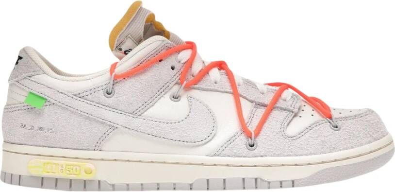 Nike Beperkte oplage Off-White Dunk Low Lot 11 Multicolor Heren