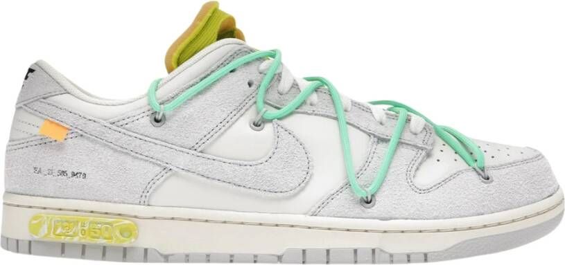 Nike Beperkte oplage Off-White Dunk Low Lot 14 Multicolor Heren