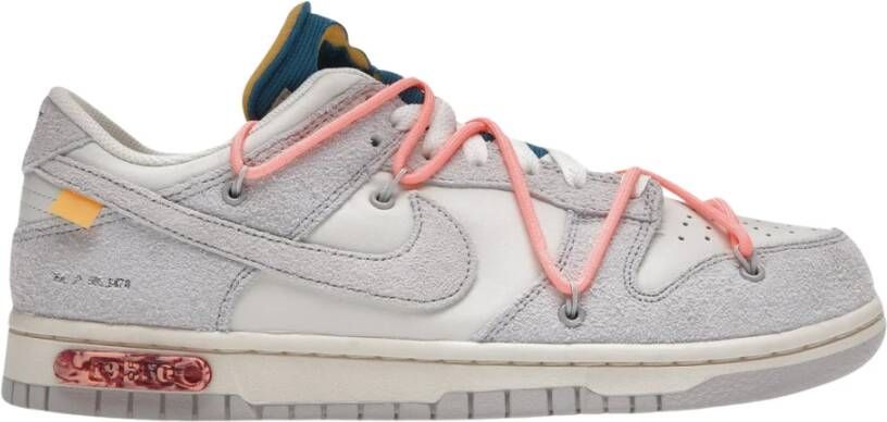 Nike Beperkte oplage Off-White Dunk Low Lot 19 Multicolor Heren