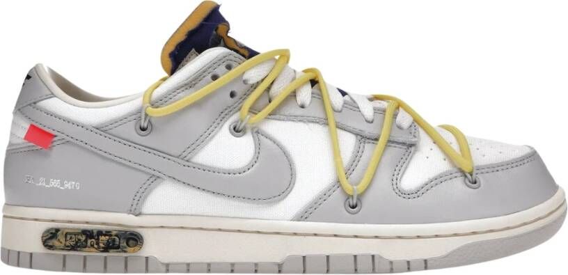 Nike Beperkte oplage Off-White Dunk Low Lot 27 White Heren