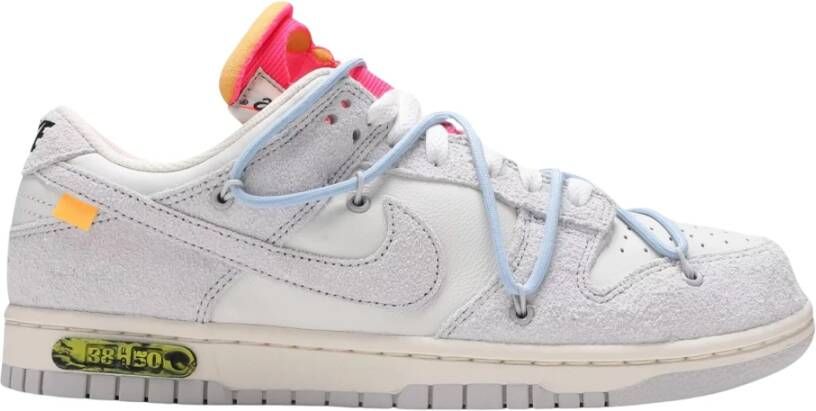 Nike Beperkte oplage Off-White Dunk Low Lot 38 Multicolor Heren