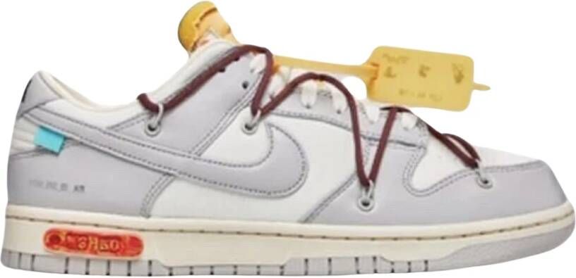 Nike Beperkte oplage Off-White Dunk Low Lot 46 Multicolor Heren