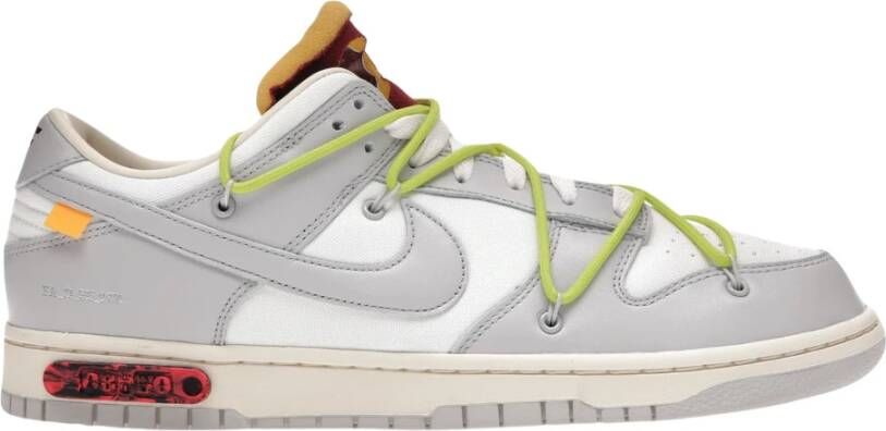 Nike Beperkte oplage Off-White Dunk Low Lot 8 Multicolor Heren