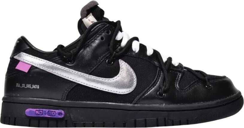 Nike Beperkte oplage Off-White Dunk Low Zwart Black Heren