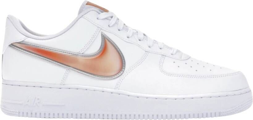 Nike Beperkte oplage Oversized Swoosh Wit Oranje Schil White Heren