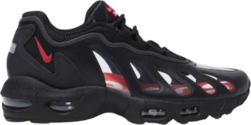 Nike Beperkte oplage Supreme Air Max 96 Zwart Black Heren