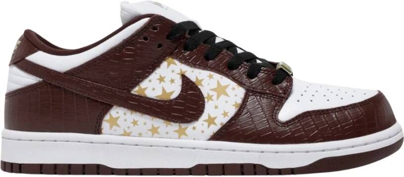 Nike Beperkte oplage Supreme Dunk Low Bruin Brown Heren