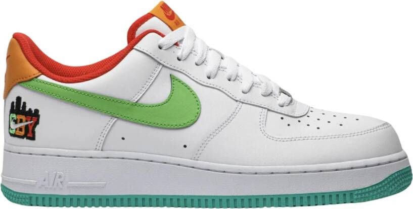 Nike Beperkte Oplage Wit Air Force 1 Multicolor Heren