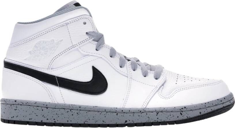 Nike Beperkte Oplage Wit Cement Air Jordan 1 White Heren