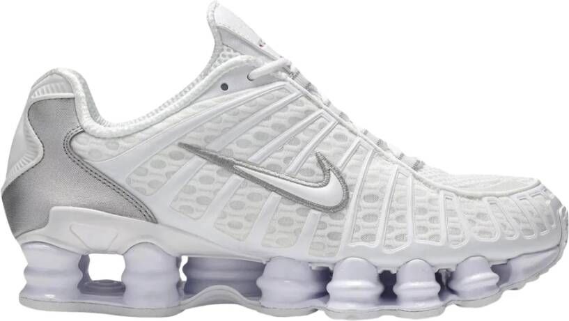 Nike Beperkte Oplage Wit Metallic Zilver Shox TL White Heren