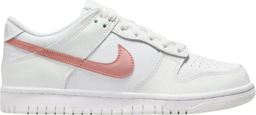 Nike Beperkte Oplage Wit Roze Dunk Low White Dames