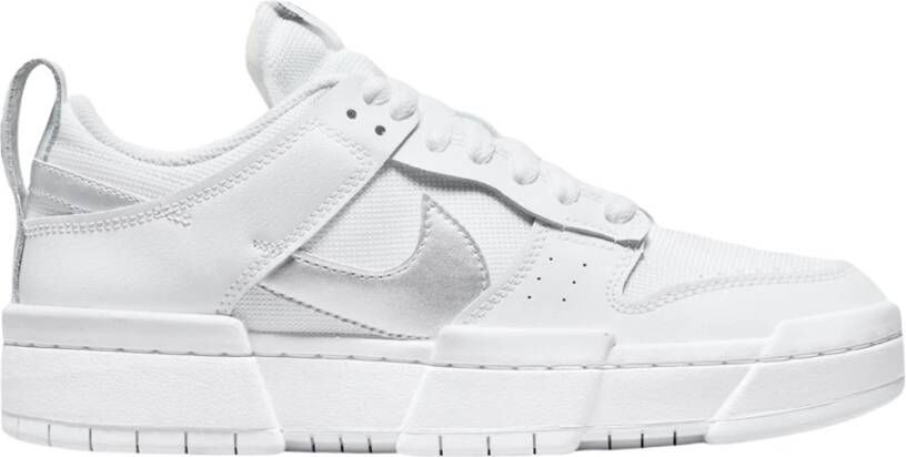 Nike Beperkte Oplage Wit Zilver Dunk Low Disrupt White Dames