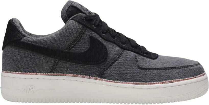 Nike Beperkte Oplage Zwarte Denim Lage Sneakers Black Heren