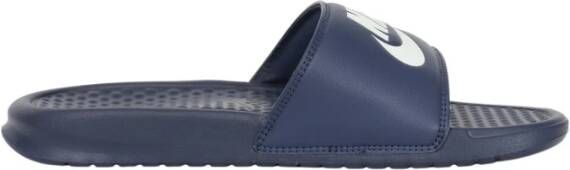 Nike Blauwe Victor One Slide Sandalen Blauw Heren