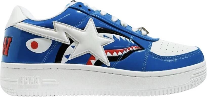 Nike Blauwe Kleurblok Haai Bape Sta Multicolor Heren