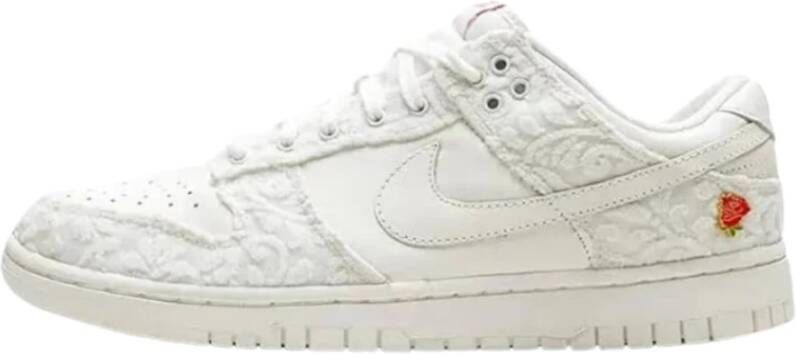 Nike Bloemrijke Dunk Low Sneakers White Heren