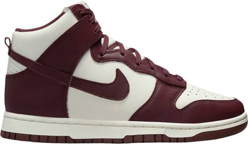 Nike Burgundy Crush High Top Sneakers Multicolor Heren