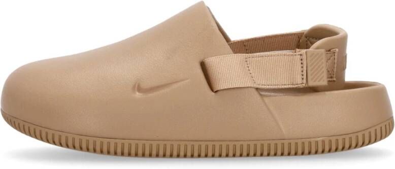 Nike Calm Mule Hemp Sabot Gevormd Ontwerp Beige Dames