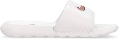 Nike Comfort Slide Slippers met Swoosh Logo White Dames