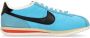 Nike Cortez Textiel Lage Schoen Blauw Zwart Rood Blue Heren - Thumbnail 1