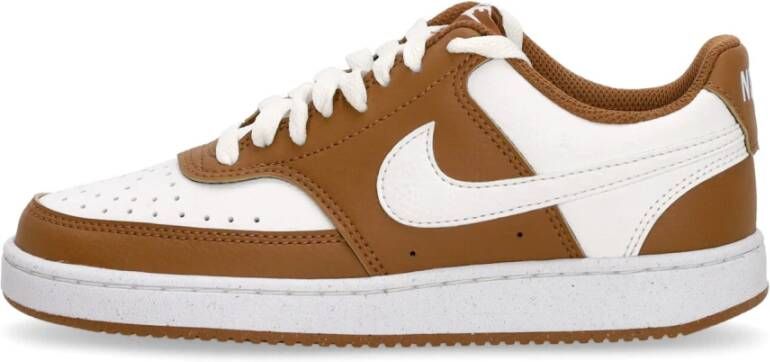 Nike Court Vision Low Sneaker Nature Tan White Brown Heren